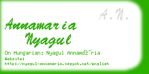 annamaria nyagul business card